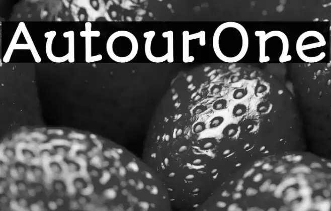 AutourOne Caratteri examples