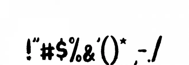 Auttentic Font OTHER CHARS