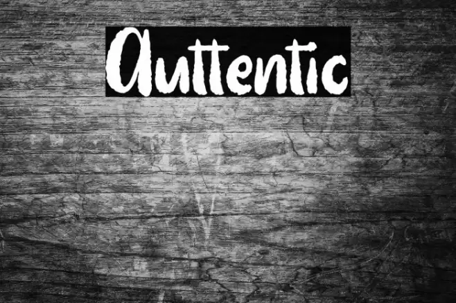 Auttentic Font examples