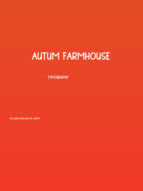 Autum Farmhouse Poster