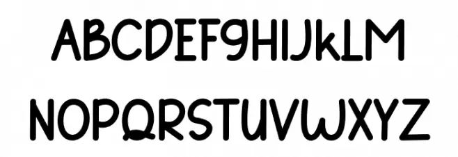 Autum Farmhouse خط أحرف صغيرة