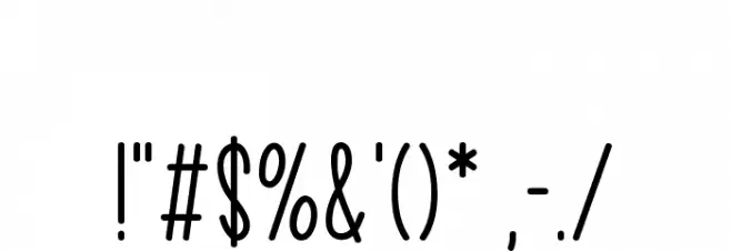 Autumn Arbor Font OTHER CHARS