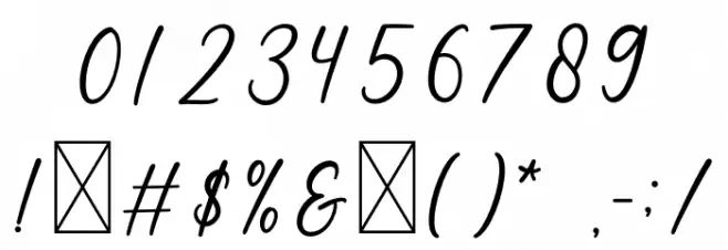 Autumn Beautiful Font OTHER CHARS