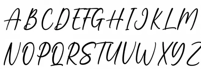 Autumn Beautiful 字体 大写