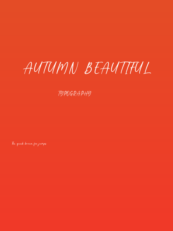 Autumn Beautiful Poster