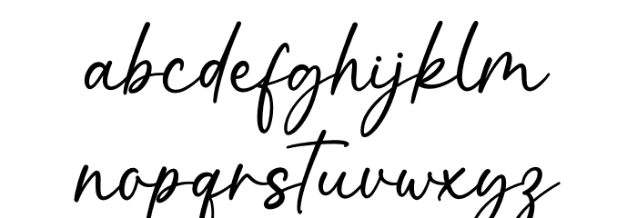 Autumn Beautiful Font LOWERCASE
