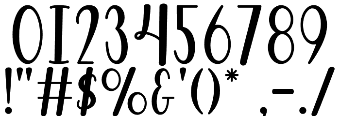 Autumn Beauty Font OTHER CHARS