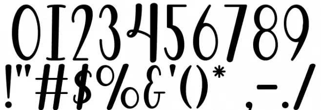 Autumn Beauty Font OTHER CHARS