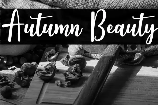 Autumn Beauty Font examples