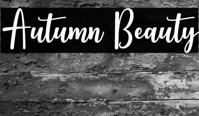 Autumn Beauty Font examples