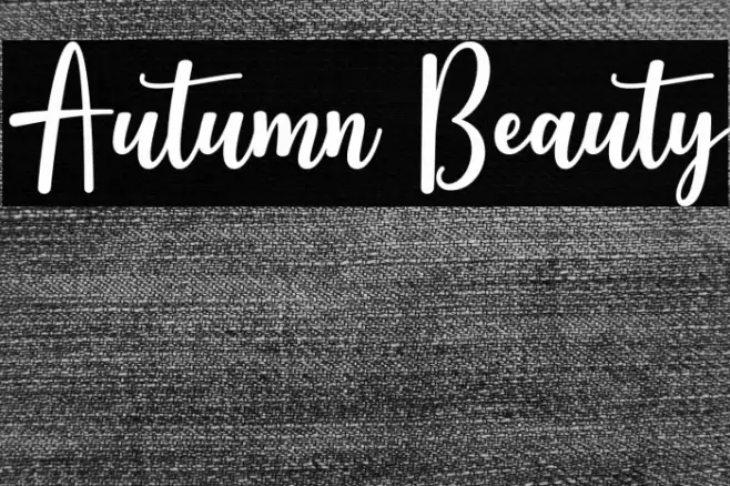 Autumn Beauty Font examples