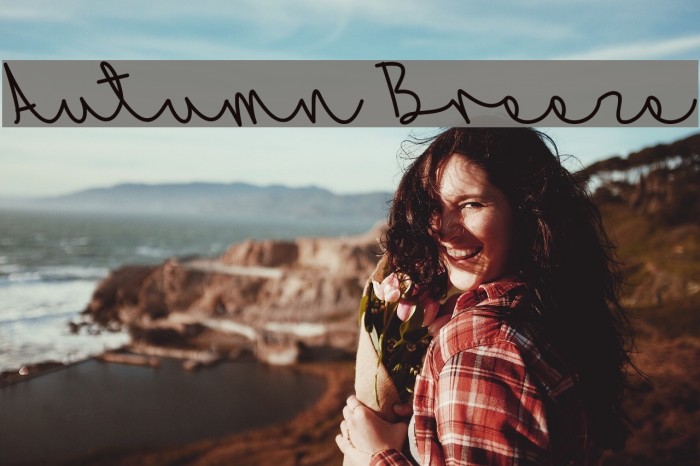 Autumn Breeze Font examples