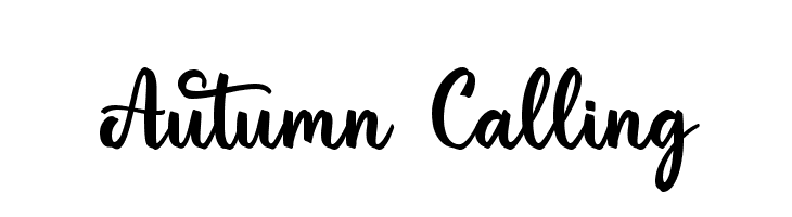 Autumn Calling  Descarca Fonturi Gratis