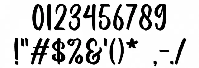 Autumn Calling Font OTHER CHARS