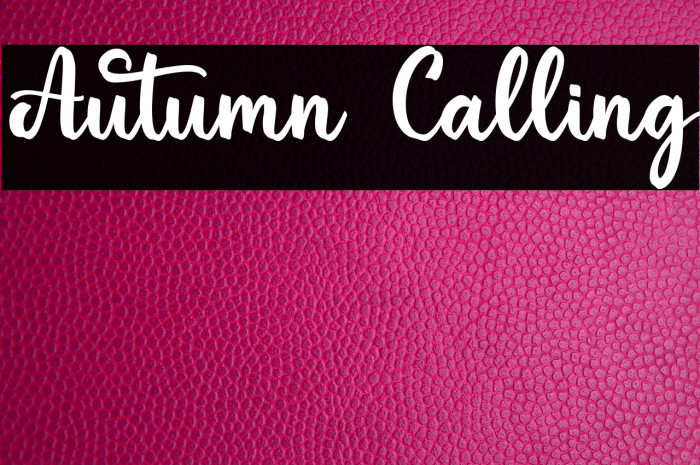 Autumn Calling Example 2