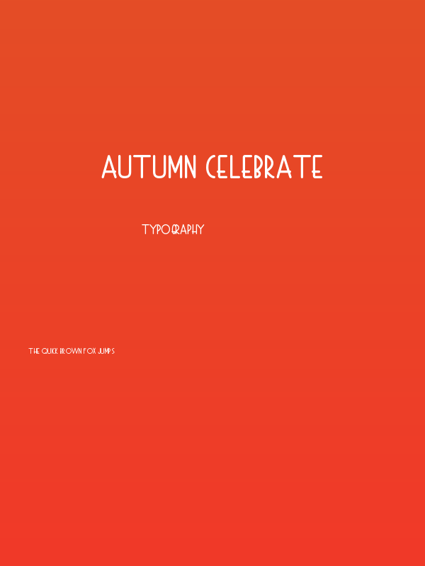 Autumn Celebrate Poster
