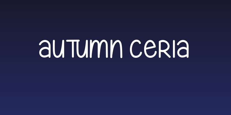 Autumn Ceria Social Header