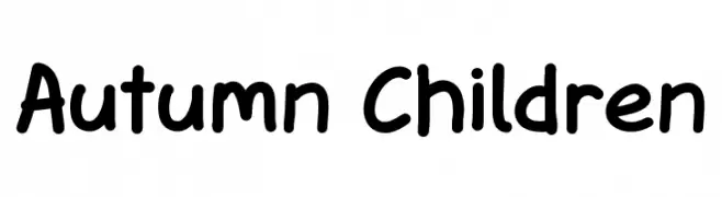 Autumn Children  baixar fontes gratis