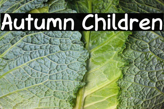 Autumn Children Example 3