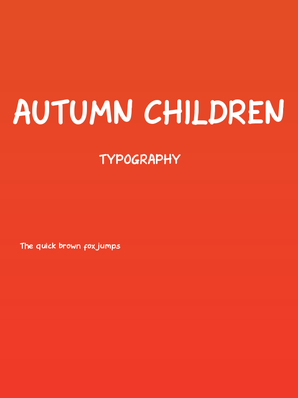 Autumn Children Poster