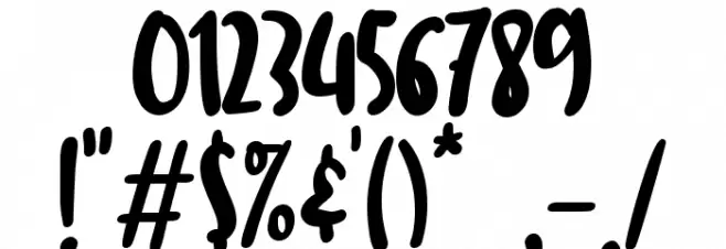 Autumn Crush Font OTHER CHARS