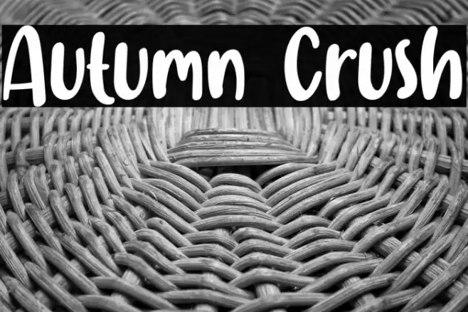 Autumn Crush Font examples