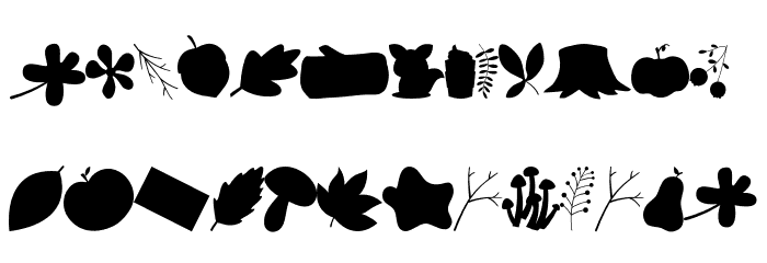 Autumn Days - Personal Use Clipart Fuentes MINÚSCULAS