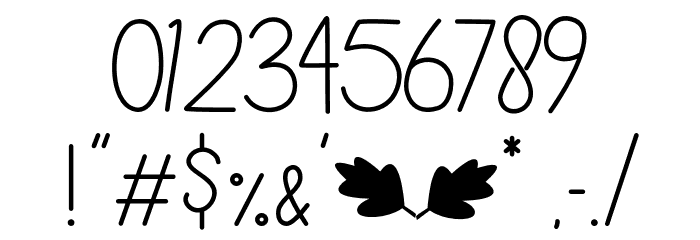 Autumn Days - Personal Use Regular Font OTHER CHARS