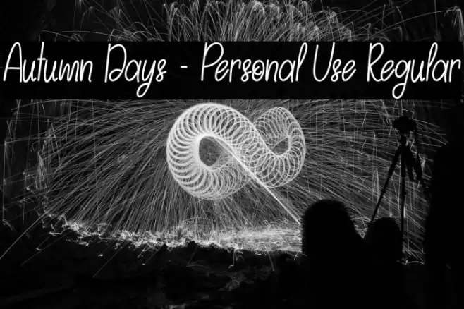 Autumn Days - Personal Use Regular フォント examples
