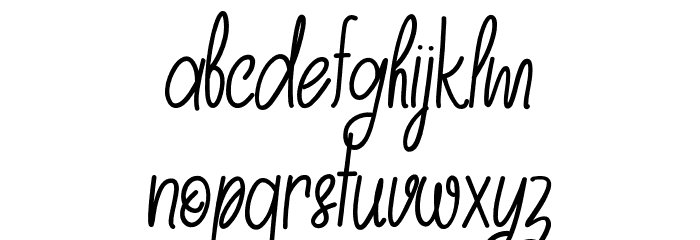 Autumn Days - Personal Use Regular Font LOWERCASE