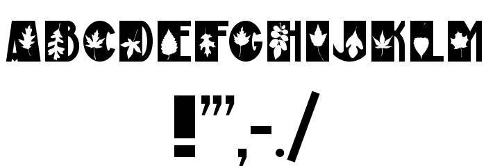 Autumn Deco Font OTHER CHARS