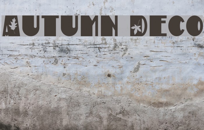 Autumn Deco Font examples