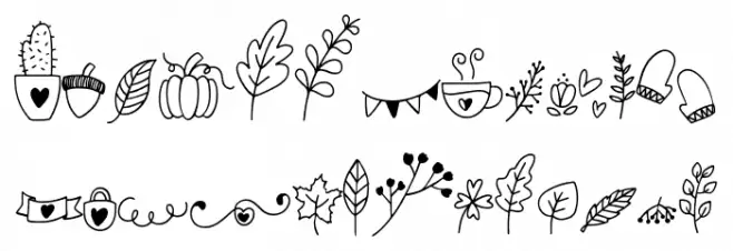 Autumn Dingbats Polices MAJUSCULES