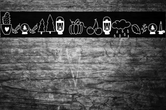 Autumn Dingbats Caratteri examples