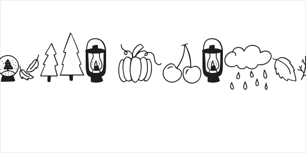 Autumn Dingbats Logo