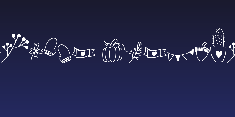 Autumn Dingbats Social Header