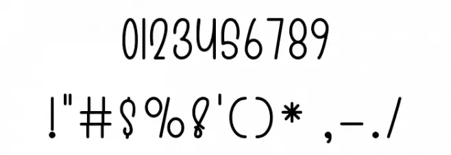 Autumn Display Font OTHER CHARS