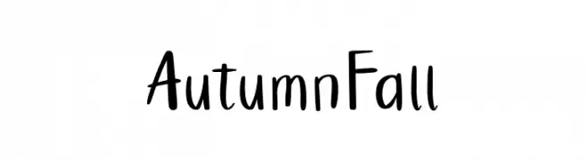 Autumn Fall  تنزيل الخطوط