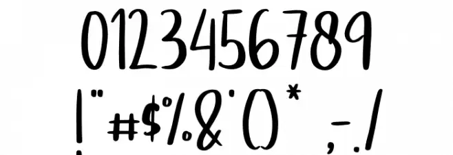 Autumn Fall フォント その他の文字