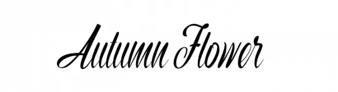 Autumn Flower  フリーフォントのダウンロード
