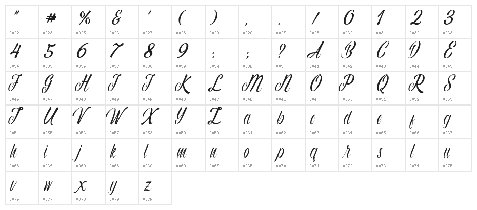 Autumn Flower Character Map