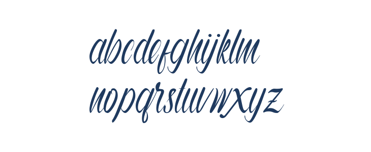 Autumn Flower Lowercase