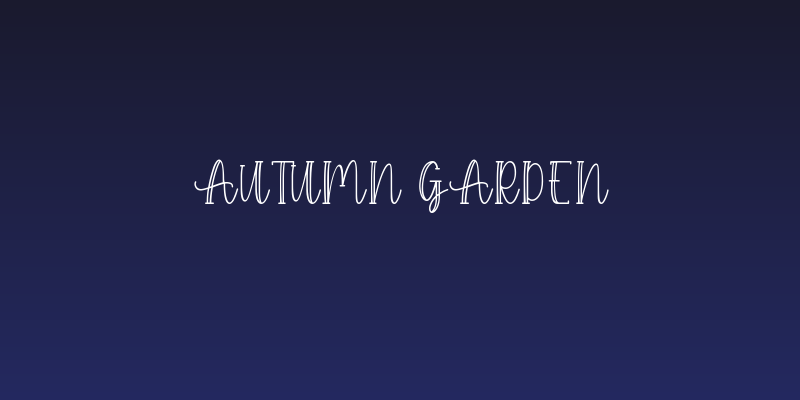 Autumn Garden Social Header
