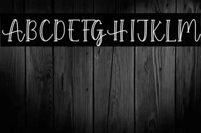 Autumn Garden Font examples