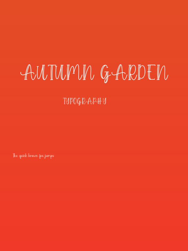 Autumn Garden Poster