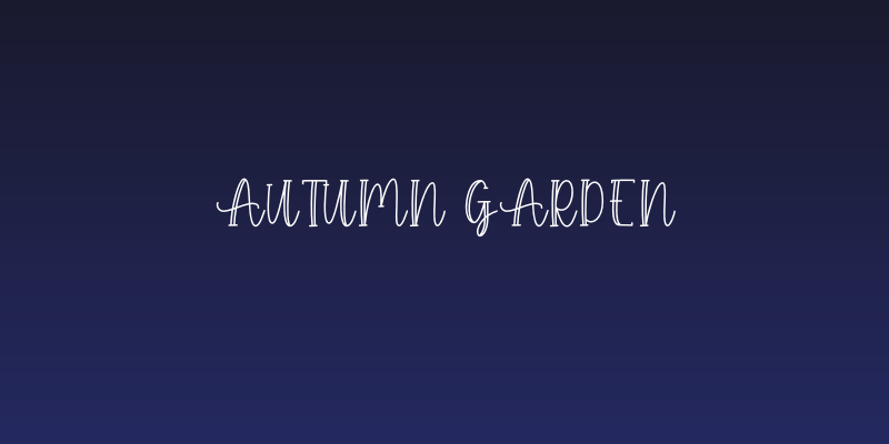 Autumn Garden Social Header