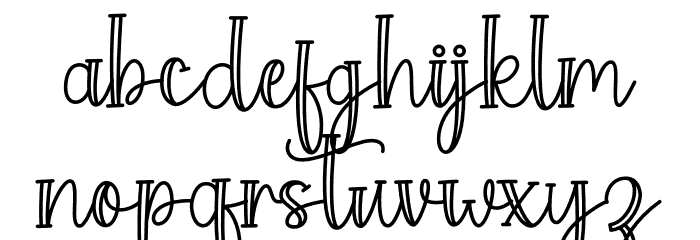 Autumn Garden Font LOWERCASE