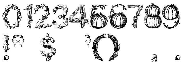 Autumn Gifts Font OTHER CHARS