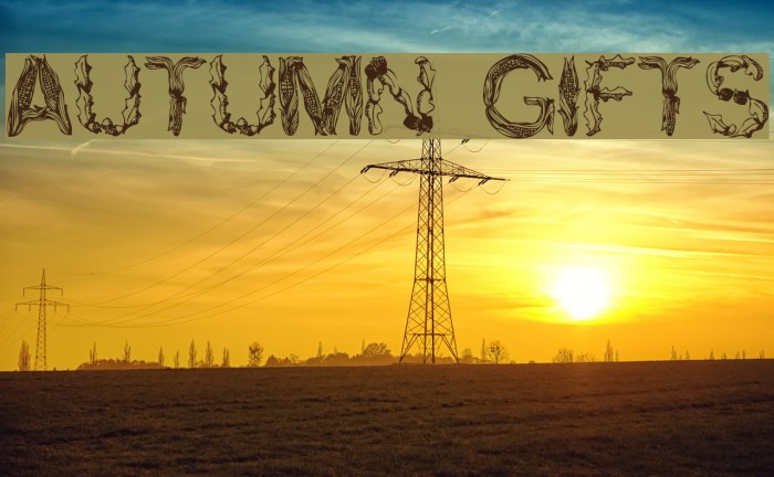 Autumn Gifts Font examples