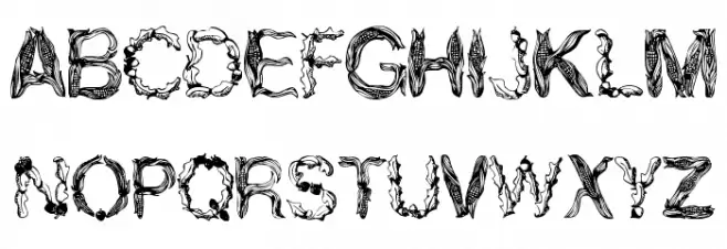 Autumn Gifts フォント 小文字